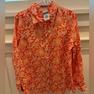 J.McLaughlin Lois Linen Shirt in Bloomsbury Size XL New With Tags!